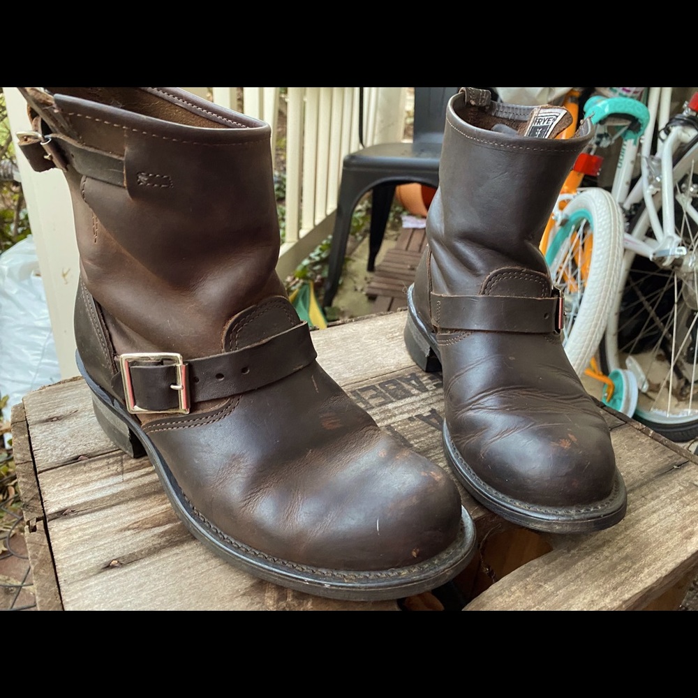 Frye engineer Moto boots